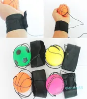 Wholethrowing Bouncy Rubber Balls Kids Funny Elastic Reaction Training Wrist Band Ball For Outdoor Games Toy Novelty 25xq UU9845863