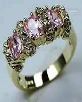nobl YELLOW GOLD FILLED LADY PINK RUBY RING ghtfg012347686973