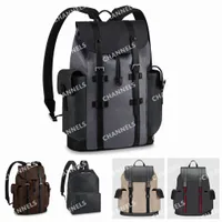 Christopher Backpacks Men Backpack Designer Leather Luxury Fashion Backpacks Style Bags Classic Man