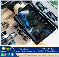 19201080 IPS 100° Rotatable Screen PX6 2 DIN Universal 128quot Android 90 Car DVD Player DSP Radio GPS Navigation CarPlay A