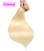 10 Stück Blonde Farbe Indian Rohes jungfräuliches menschliches Haar Erweiterungen 10 Bündel 613 Farbe Remy Haarscheuchen 1032inch5546487