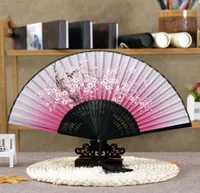 10pclot шелковой танцевальный поклонник и свадебный декор подарки бабочка Flower Asian Pocket Fan427238