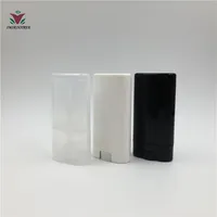 100pcs 15ml oval White Black Transparent Solid Perfume Deodorant Tube Containers Makeup Lipstick Tubes With Lid277O