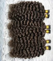 Fusion Human Hair Extensions 2 Darkest Brazilian Virgin Keratin Extensión de cabello I Tip Surly Hair Extensions 300Gstrands15550083