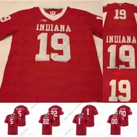 American College Football Wear Custom Indiana Hoosiers College Football #8 Stevie Scott III #5 Dexter Williams II Jersey Red