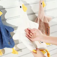 Towel Cute Cartoon Animals Shape Fast Absorbent Hand Thickened Household Wipe The Handkerchief Kitchen Hanging