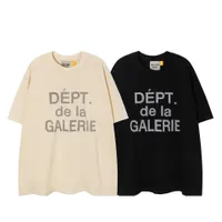 Men T-Shirt Gall Dep Cotton Cotton Designer Casual Trade Signature Letters Logo Crew Neck Short Sleeve Tee Round Loose XG6V.