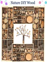 Kinder diy Nature Holzkunsthandwerksspielzeug kreative original handgefertigte Holzblockaug für Holzunterricht für Kinder 25030692