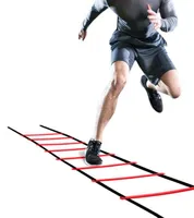 Correas de nylon ajustables 5m 10 rung escalas de entrenamiento escaleras de fútbol pestaña de fútbol velocidad escalera de fitness equipos1785417