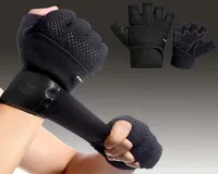 1 Pair Weight Lifting Glove Half Finger Mesh Antiskid Gym Training Fitness Sports Gloves THJ99 Q0108