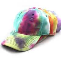 4 Mix Colortlulfullful Coll -Street Cap Cap Hat قبعات كرة أزياء خمر للرجال نساء قابلة للتعديل أعلى جودة الهيب هوب ثقب STY7366416