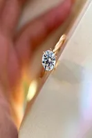 S925 Silver Charm Punk Band Ring mit einem Diamanten für Frauen Hochzeit Schmuck Geschenk in zwei Farben plattiert haben Spezialstil PS89095537578