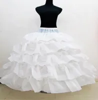 Snabb 2019 Ny brudpetticoat Cascading ruffles bollklänning petticoat tre crinoline petticoat under brud bröllopsklänning8892668