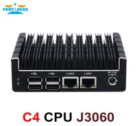Partaker New NUC Mini PC Celeron J3060 2 LAN Quad Core Intel I210AT NIC X86 Router Soft Router Linux Server Pfsense AES