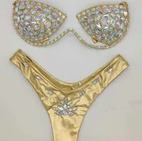2021 venus vacation new sexy women bikini set diamond swimwear rhinestone bathing suit beachwear biquini9861072