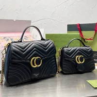 Shopping bag Fashion handbag Women's handbag Shoulder cross luxury leather Classic retro wallet Handle Square