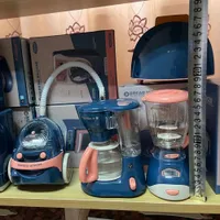 Cozinhas tocam comida 1pcs finge mini simulação de cozinha brinquedos de cozinha iluminada sons azuis utensílios domésticos brinquedo para crianças menino menina 221123