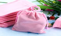 New 100pcs 7x9cm Velvet Drawstring Pouch Jewelry Bag Weekend New Year Birthday Christmas Wedding Party Gift Pouch Bag Christmas Gi1562827