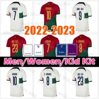 Portugal Soccer jerseys 2022 Portuguese 8 Bruno FERNANDES 21 DIOGO J. Portuguesa Joao Felix 22 23 Football shirt BERNARDO RUBEN DIAS RAPHAEL Portugieser Men Women Kid