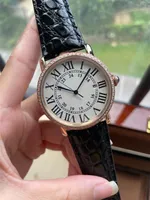 18K Rose Gold Diamond Watch 42mm Men's Automatic Mechanical Designer Watches