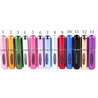 5ML Refillable Perfume Spray Bottle Aluminum Spray Atomizer Portable Travel Cosmetic Container Perfumes Bottles DH059
