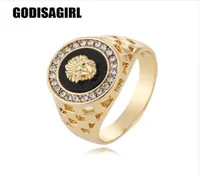 New Fashion Gold and Silver Colors Classic Men039s Punk Style Hip Hop Ring males man Finger rings for men women Size7123717799