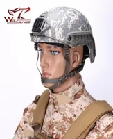 Tactical Helmet Military Head Protector Paintball Gear ACU Digital Camouflage Wargame Hunting Acceossories Outdoor Hats1785571