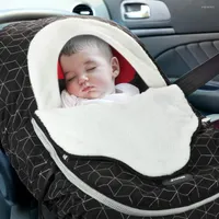 Stroller Parts Baby Carriage Cover Winter Carseat Canopies Super Warm Plush Fleece Carrier For Infant Boys Girls Stuff