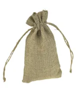 9x12cm 100pcslot Faux jute Small Jute Bags with Hessian Drawstring for candy coffee bean Jewelry wedding bomboniere Gift packagin1564577