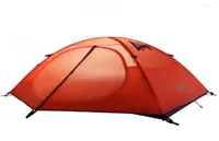 Tält och skyddsrum 140 210 120 cm hög kvalitet 2 person dubbel lager aluminium stolpar vattentät vindtät camping tält barraca koppling