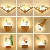 Wall Lamps Artpad Modern Romantic Loveliness Classic Picture Lamp Bedside Bedroom Stair Corridor Porch Led Nordic Home Light