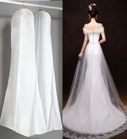 Vestido de novia de 180 cm cubierta de polvo adicional de ropa grande bolsas de prenda de vestir de larga noche vestidos de baile de graduación gruesos no tejidos protegidos a prueba de polvo3556043