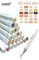 24 Colors Sketch Skin Tones Marker Pen Artist Double Headed Alcohol Based Manga Art Markers brush6058136