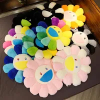Nuovo cuscino decorativo Kawaii Sorriso Sunshine Flower Plushing Toys farina morbida bambola da gatto divano cuscino cuscino Decorazioni per auto