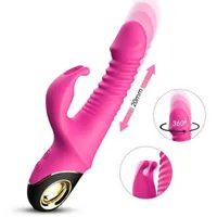 SL11 Toys sexuais Toys Massagers Novos telescópicos Rocking Rabbit Cabeça Vibrador Magnetic Charging Feminino Fun Fun Products Usk-V09 Idlx