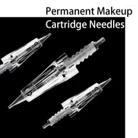 Tattoo Needles Professional 10pcs Pack esterilizado Cartucho de cejas con membrana 1RL 5F 7F PMU MACHINETATTOTOTATATTO2142