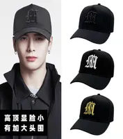 Big head Wai high top hat men039s autumn and winter Korean version tide brand small face baseball cap round face sunscreen larg2816711