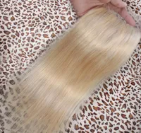 613 Platinum Blonde Closure Silk Prosto Raw Virgin Indian Human Hair Part Swiss Lace Top Closure Kawałek Naturalny blondyn 4x43045264