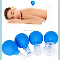 Gesichtsmassageger￤t Gesichtsbecher -Therapie Set Glass Mas Cup Sile Vakuumsaugne Tassen Tassen f￼r K￶rpergesicht feine Linien Falten Anti -Aging -Sch￶nheit DHPD5