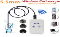 Wireless 55mm Lens 115235510M WiFi Endoscope Camera Computer IOS Android Endoscopio Camera WiFi Inspection Waterproof USB