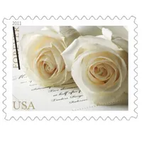 rose Stamps for Mailing Invitation Envelopes Letters Postcard Office Mailing Supplies Anniversary Birthdays Wedding Celebration Party Love