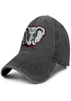 Stylowe logo słoni Alabama Unisex Denim baseball czapka golfowa spersonalizowana drużyna piłkarska Alabama Cool American Vintage Footbal2983634