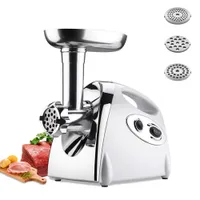 Meat Grinders 2800W Electric Grinder Sausage Maker Stuffer Powerful Food Mincing Cutter Machine for Household Kitchen Use 221123