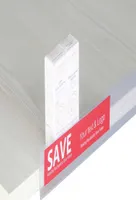 2220cm Data Strip Label Holder Shelf Edge Scanner Rail Tag Card Sign Frame Promotion Talker Selfadhesive Memo Name Card S4908825