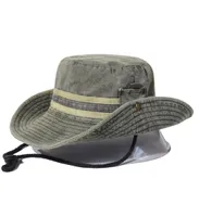 Fishing Hiking Sun Men Women Boonie Wide Brim Outdoor Safari Summer Cap Cotton Bucket Hat 2207065130229