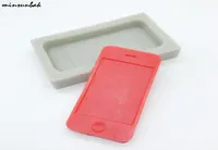Minsunbak 휴대 전화 모델 실리콘 곰팡이 비누 곰팡이 캔들 점토 곰팡이 초콜릿 베이킹 도구 210225