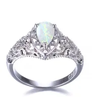 5 Pcs Luckyshine s925 Sterling Silver Women Opal Rings Blue White Natural Mystic Rainbow Topaz Wedding Engagemen Rings 7103704966