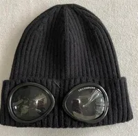 Two Lens Glasses Goggles Beanies Men Knitted Hats Skull Caps Outdoor Women Uniesex Winter Beanie Black Grey Bonnet Gorros258v3548786