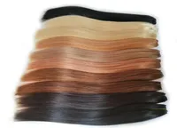 Nagelbandinriktat h￥r svart brun blond r￶tt m￤nskligt h￥rv￤v buntar 826 tum brasiliansk rak remy h￥rf￶rl￤ngning k￶p 2 eller 3 bu1221166