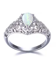5 Pcs Luckyshine s925 Sterling Silver Women Opal Rings Blue White Natural Mystic Rainbow Topaz Wedding Engagemen Rings 7103147063